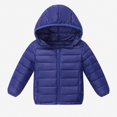 thumbnail image 2 of Teylalorva Outerwear Jackets for Girls Lightweight Puffer Jacket Casual Warm Winter Coat for Girls（Girls） Dark Blue Size 13, 2 of 2