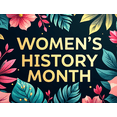 thumbnail image 4 of Floral Women's History Month Banner Celebration Feminine Design Backdrop Perfect for Events Photography Decor Decoration Party Supplies Background, 4 of 8