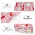 thumbnail image 5 of Women's Satin Pajama Shorts Pink Cute Pattern with Pockets, Elastic Waist Sleep Lounge Shorts, 5 of 7