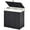 Black, variant on Rolanstar 90L Laundry Hamper Wicker Laundry Basket with Lid, Handles Clothes Hamper Foldable with 2 Removable Liner Bags, Gray
