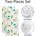 thumbnail image 2 of GZHJMY Fingertip Hand Towels, 2 Pack Pcs Llama Cactus Mountain Absorbent Face Bath Towels for Bathroom Kitchen, 30"x15", 2 of 6