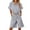 Gray, variant on Mgmyaa Womens Sets 2 Piece Croped Button Down Short Sleeve Shirt and Bermuda Shorts Set Summer Beach Outfits Sets