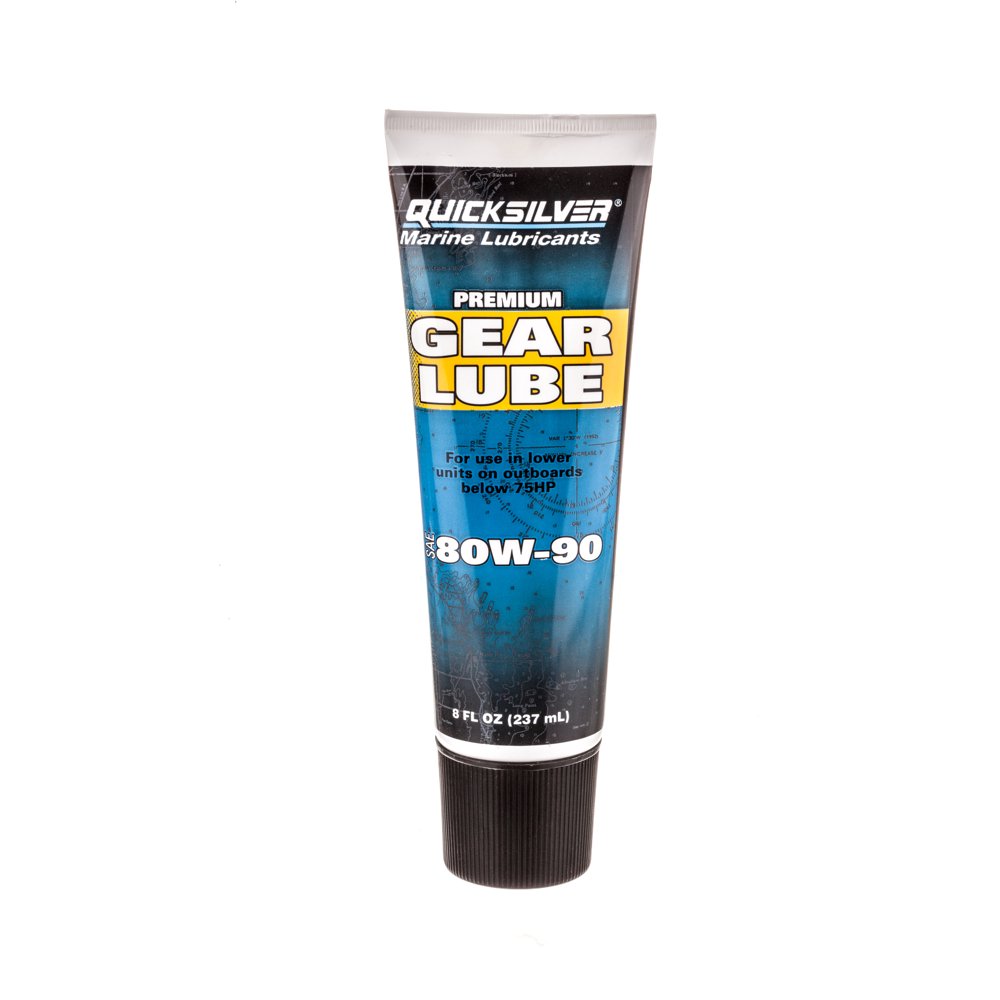 Quicksilver 802844Q02 Premium Gear Lube SAE 80W90 for Marine Outboard Engines 75 Hp or Lower, 9