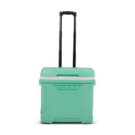 Igloo Latitude 30qt Rolling Cooler - Mint: Polyethylene, Retractable Handle, Wheels