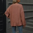 thumbnail image 6 of Diufon Womens Pullover Tops V Neck Long Sleeve Blouses Tops Fall Casual Solid Color Tops, 6 of 7