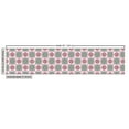 thumbnail image 3 of Ethnic Upholstery Fabric by the Yard, Boho Style Mosaic Tiles Swirly Lines Flowers Moroccan Art, Decorative Fabric for DIY and Home Accents, Pale Pink Red by Ambesonne, 3 of 5