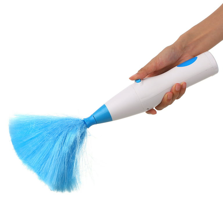 MABOTO Handheld Battery Operated Electric Spin Duster Feather Duster  Retractable Microfiber Cleaning Brush Hand Dust Duster Brush Dust Removal  Tool with 2 Brush Head 