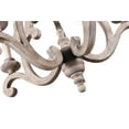 thumbnail image 3 of 5-Light Wooden White Vintage Chandelier, 3 of 10