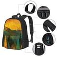 thumbnail image 4 of XMXT Travel Laptop Backpack for School Work, Trees Mountains Pattern Large Capacity Bookbag Travel Bag Backpacks for Women Men, 4 of 9