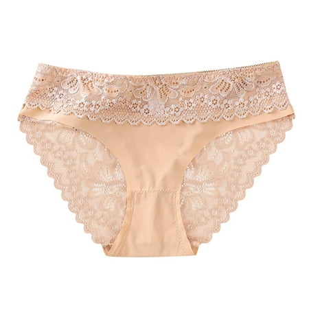 

Mackneog High Rise Underwear Women Women Sexy Solid Underpants Bow Panties Low Waist Lace Briefs Underwear Lace Lace Thong Plus Size Panties