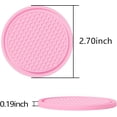 thumbnail image 2 of 2 Pack Car Cup Holder Coaster, Universal Anti Slip Waterproof Durable Car Coaster, Suitable for Most Car Interior Accessories for Women and Men 2.75 inches (Pink), 2 of 5