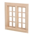 thumbnail image 4 of Ventana de madera en blanco Dolly House adornamiento en miniatura Modelo de ventana mini decoración de la casa, 4 of 7