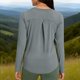 thumbnail image 5 of TaTaai Beach vacation and picnic, women, sun protection shirt, loose fit, crew neck, long sleeve, lightweight, wrinkle resistant, summer layer Gift, 5 of 7