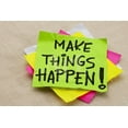 thumbnail image 1 of Make Things Happen Motivational Reminder  Handwriting on a Green Sticky Note, Unframed Photographic Print Wall Art by PixelsAway Sold by Art.Com, 1 of 4