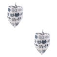 thumbnail image 2 of Methold Bufanda de baba para mascotas, decoración de moda para el cuello lavable, toalla ajustable, pañuelo Universal para animales, para caminar, blanco rojo 2piezas Methold CBP281139, 2 of 6