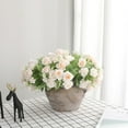 thumbnail image 4 of JHGoosa Home Desktop Decoration Simulation Rose Bouquet Wedding Road Arrangement Flowers 5 Forks Happy Roses(Clearance), 4 of 6