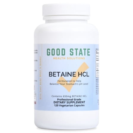 Good State Betaine HCL (650mg) 120 Veggie Capsules