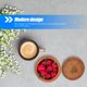 thumbnail image 4 of unbranded Cesta De Almacenamiento De Rattan Tejido Marrón Para Snacks Y En, 4 of 6