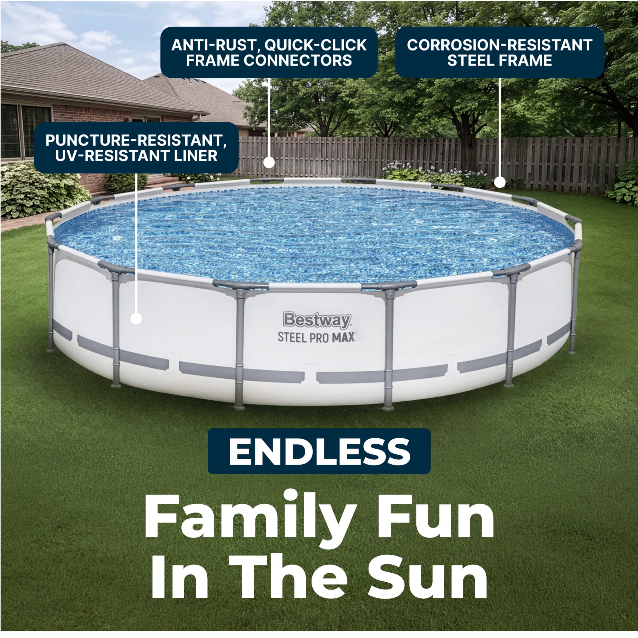 Bestway Steel Pro MAX 14' x 33" Round Above Ground Pool Set