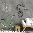 thumbnail image 4 of Music Notes Wall Stickers Wall Decor Vinyl Wall Decal Music Wall Art Black Mural Wallpaper Aesthetic Stickers Decor Peel Stick for Home Studio Classroom School Decorations 12.79x11.41Inch, 4 of 7
