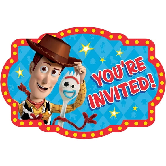 Toy Story 4 Postcard Invitations (8)