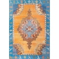 thumbnail image 4 of Unique Loom Timeless Collection Area Rug - Thomas (7' 6" x 10' 6" Rectangle Orange/Blue), 4 of 6