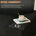 thumbnail image 6 of AAQZ 87" Comfy Sofa for Living Room, 3 Seater Chenille Fabric Couch for Small Space, Dark Gray, 6 of 12