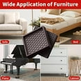thumbnail image 5 of 2.5'' Square Rubber Anti Slip Furniture Pads for Hardwoods Floors, 8 Pcs Non Slip Furniture Coasters, Furniture Leg Floor Protectors Caster Cups, Sofa Couch Bed Stoppers to Prevent Sliding (Brown), 5 of 6