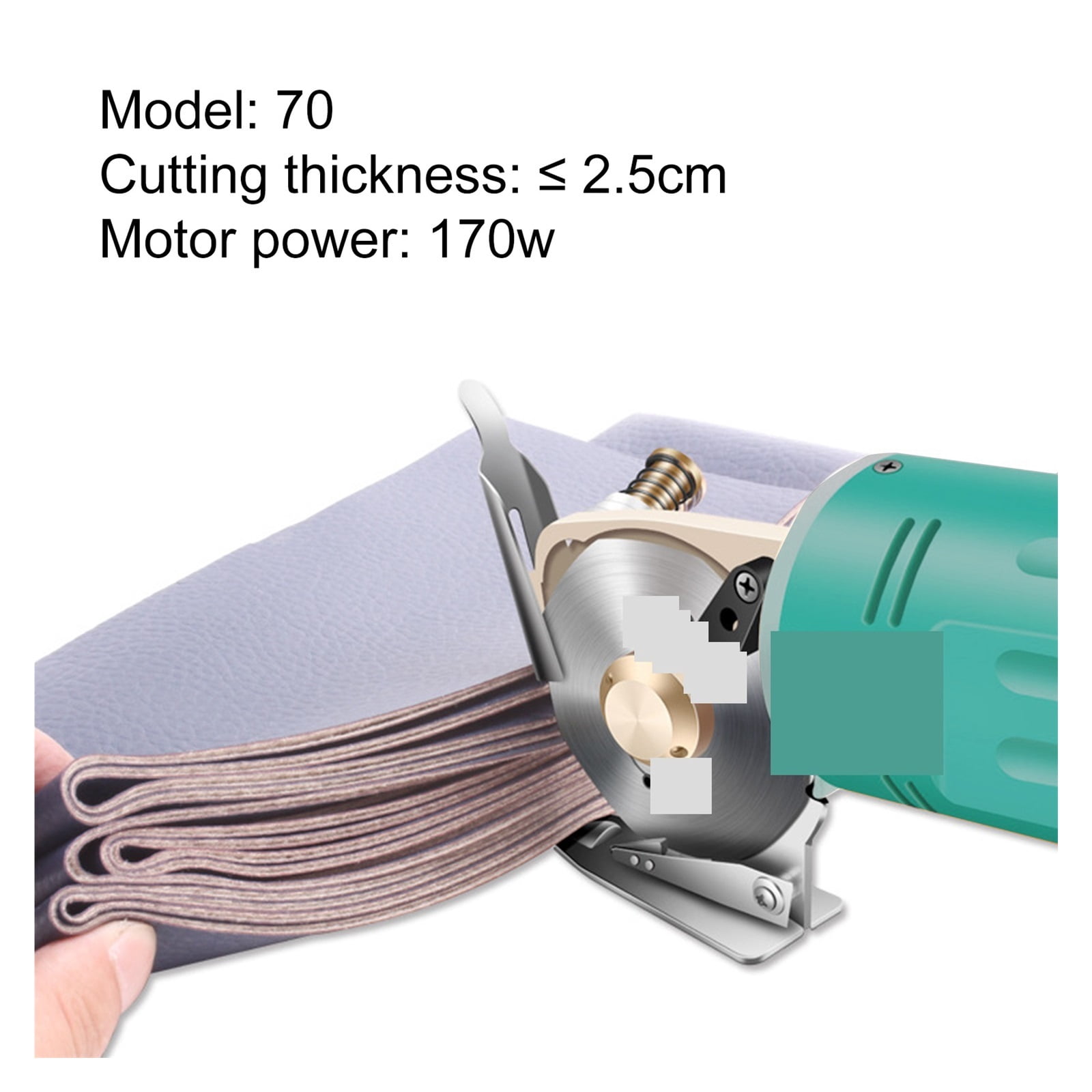 Electric Fabric Scissors Rotary Blade Fabric Tool Leather Fabric Electric Cutter Kit Cutting Saw Tool ,Sharp & Durable