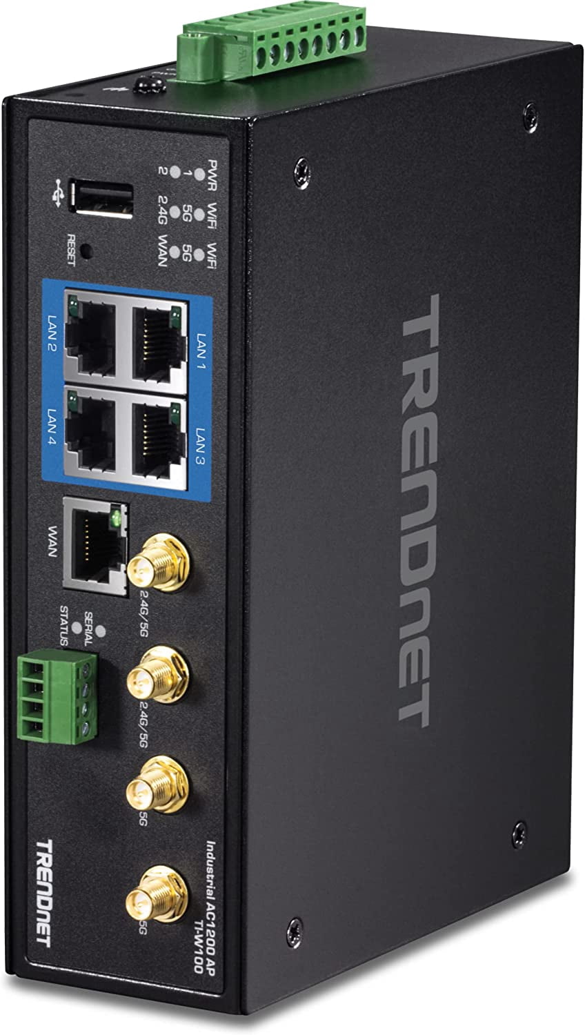 TRENDnet  TI-W100  Industrial AC1200 Wireless Dual Band Gigabit Router