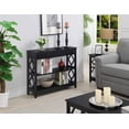 thumbnail image 2 of Pemberly Row Table Console Contemporaine à un Tiroir en Finition Bois Noir, 2 of 5