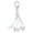 White, variant on Macrame Banana Hanger with Wooden Beads, Cotton Rope Under Cabinet Banana Holder, Boho Style Fruit Storage Organizer for Home and Kitchen Decor