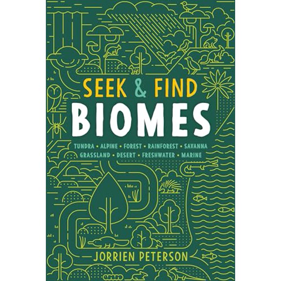 Pre-Owned Seek & Find Biomes: Tundra, Alpine, Forest, Rainforest, Savanna, Grassland, Desert, Freshwater, Marine (Hardcover) 142365403X 9781423654032