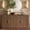 Walnut, variant on win2win 63" Mid-Century Modern Fluted Sideboard Buffet Cabinet, Walnut