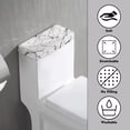 thumbnail image 3 of Renewold Marble Prints Toilet Tank Cover Lid Replacement Toilet Top Protector Keep Dust and Stains off Toilets Tanks for Bathroom, White, 3 of 6