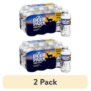 (2 pack) Deer Park Spring Water, 12 Fl Oz, 12-Pack Plastic Bottles
