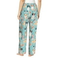 thumbnail image 3 of Naloa Colorful Dog Print Women’s Ultra-Soft Comfy Pajama Lounge Pants with Pockets & Drawstring, 3 of 8