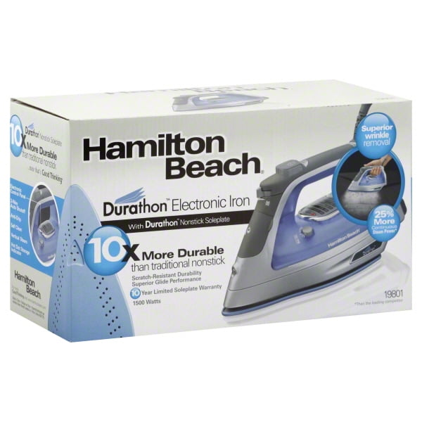 Hamilton Beach Full-Size Durathon Electronic Control Iron - Walmart.com