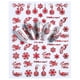 thumbnail image 1 of Fiudx Pegatinas de Uñas con Diseño de Estrella y Copo de Nieve de Navidad para Mujer, 1 of 2