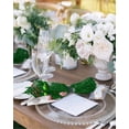 thumbnail image 2 of Christmas Green Cloth Napkins Set of 4, Winter White Snowflake Xmas Balls Washable Reusable Dinner Cocktail Napkin for Kitchen Party Wedding Banquet Holiday Baby Shower Table Decor, 2 of 7