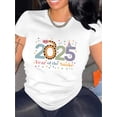 thumbnail image 1 of Camiseta deportiva informal y sencilla de manga corta con cuello redondo y estampado de serpiente creativa (inglés 2025), cómoda para mujer, ideal para vacaciones de verano., 1 of 7