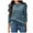 Blue, variant on Puff Sleeve Hoodie - Women's Drawstring Pullover, Loose Fit Sweatshirt for Casual Fall Fashion, Size for M