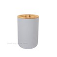 thumbnail image 1 of Dispensador de jabón para loción, juego de accesorios de baño, jabonera de madera de resina, soporte para cepillo de dientes, vaso, bomba, botella, taza, negro o blanco, 1 unidad, 1 of 4