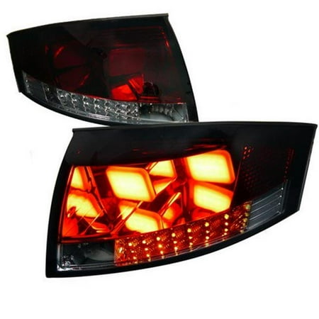 Audi Tt Ecu - Spec-D Tuning LT-TT99RGLED-V2-APC LED V2 Tail Lights for 99 to 06 Audi TT, Smoke - 10 x 19 x 25 in.
