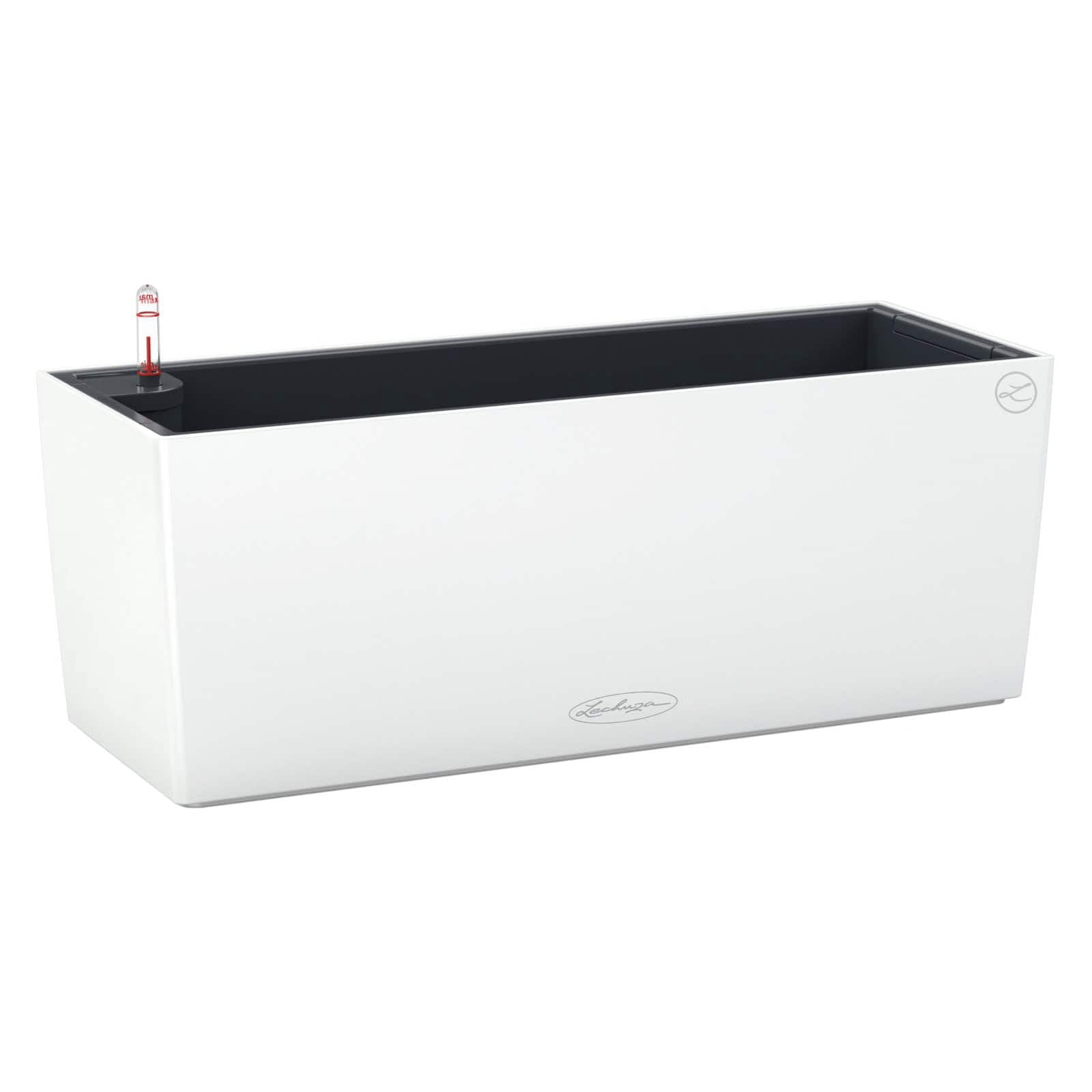 BALCONERA Color 50 Slate, Self-Watering Window Box (Railing Planter), H7.5 L19.7 W7.5 in