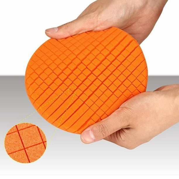 SPTA Foam Applicator Pads, 4 Inch Round Shape Side Pressing Hand Polishing  Red Sponge Pads Kit Detailing Buffing Pads for Waxing Polishing Paint
