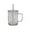 Clear, variant on 20-Ounce Black Glitter Acrylic Skull Mug with Lid & Straw, by Way to Celebrate