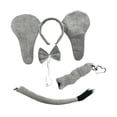 thumbnail image 3 of Conjunto de disfraz de elefante para niños, decoración de Halloween para fiestas de cosplay 4 piezas, 3 of 9