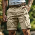 thumbnail image 5 of Cargo Shorts Men's Summer Casual Shorts Short Pants for Golf, Athletics, Running, Fishing, and Hiking, 5 of 5