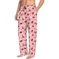 thumbnail image 2 of Daiia Flowers And Ladybugs Men's Sleep Pant with Pockets and Drawstring,Pajama Pants-XX-Large, 2 of 9
